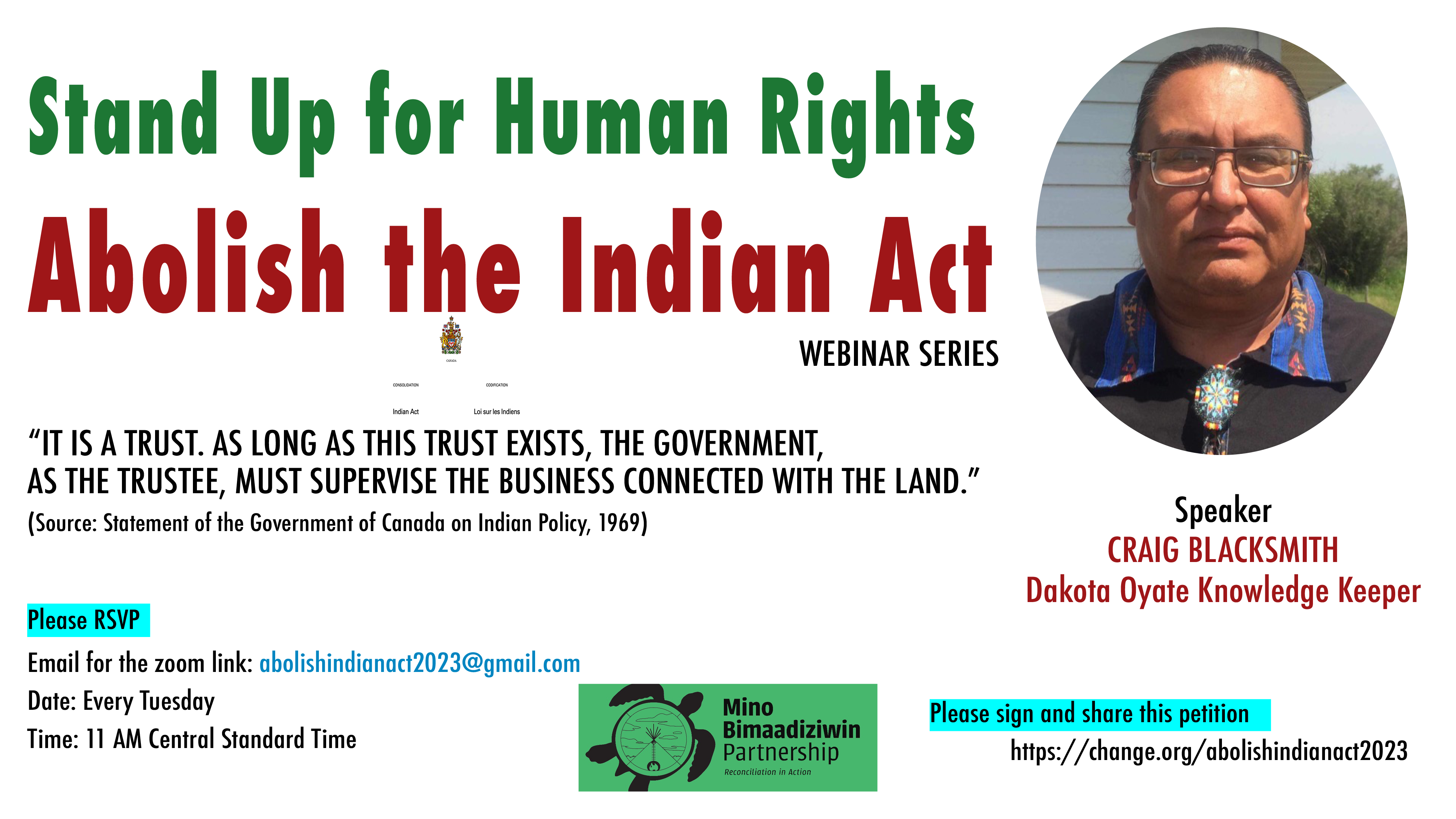 Abolish the Indian Act Webinar